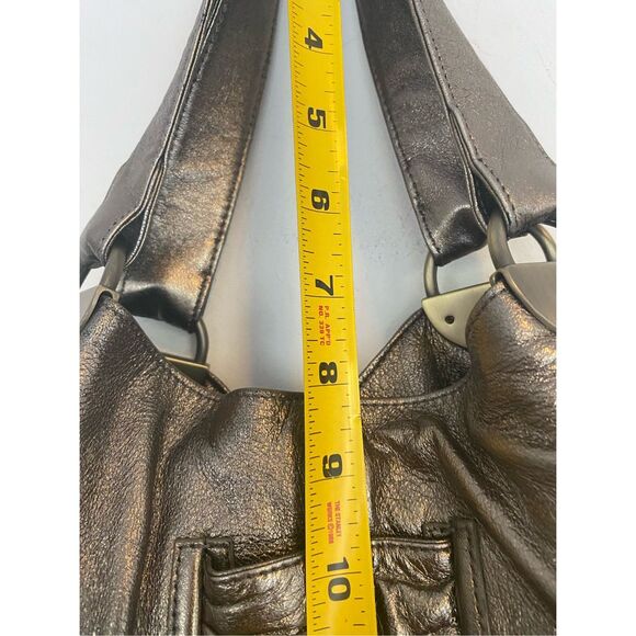 Kooba Silver Mettalic Soft Leather Large Tote - Picture 4 of 10